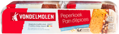 Peperkoek met parelsuiker 6x40g